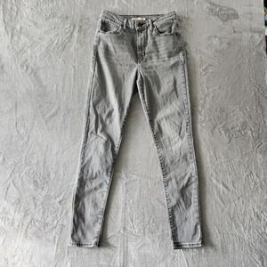 Levi's 721 Women's Jeans Gray Size 29 Skinny Straight Stretch Hig Rise 29" Denim